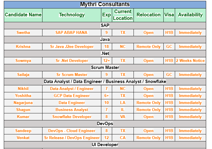 UI Developer hotlist