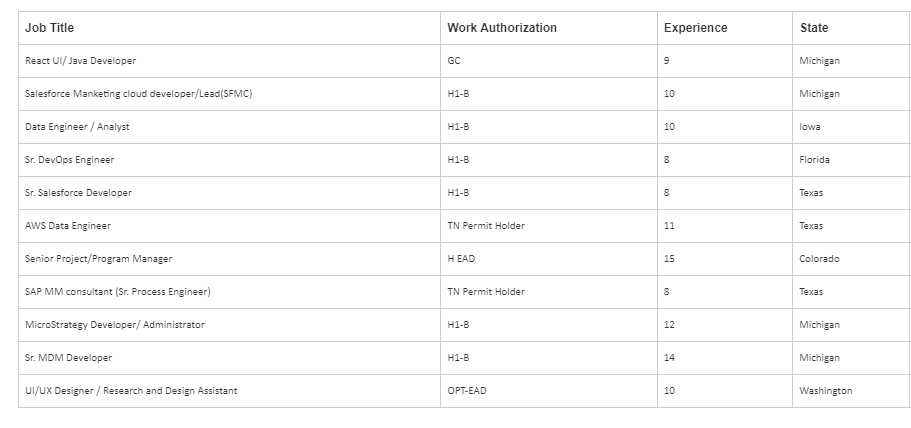 Sr. Salesforce Developer Jobs Hotlist