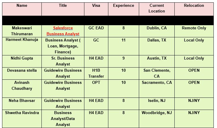 Salesforce Business Analyst jobs hotlist,