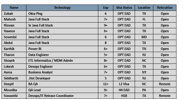 Business Analyst Hotlist