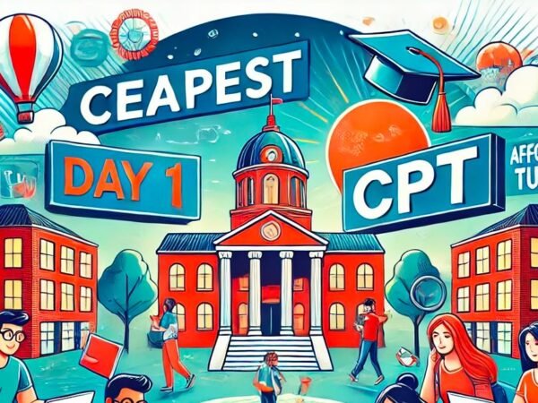 cheapest day 1 cpt universities
