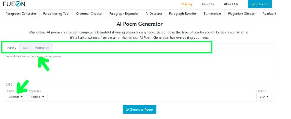 poem writer