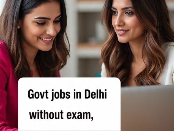 Govt jobs in Delhi without exam
