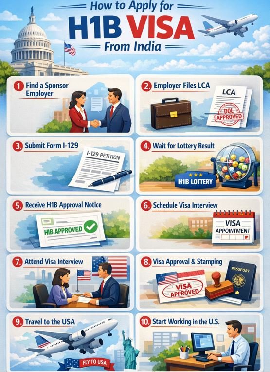 How to apply h1b visa from India