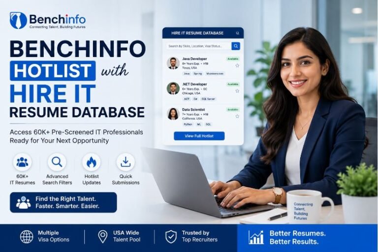 Benchinfo hotlist with Hire IT resume database